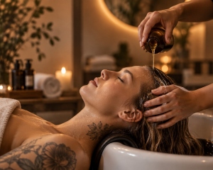 huile head spa valence
